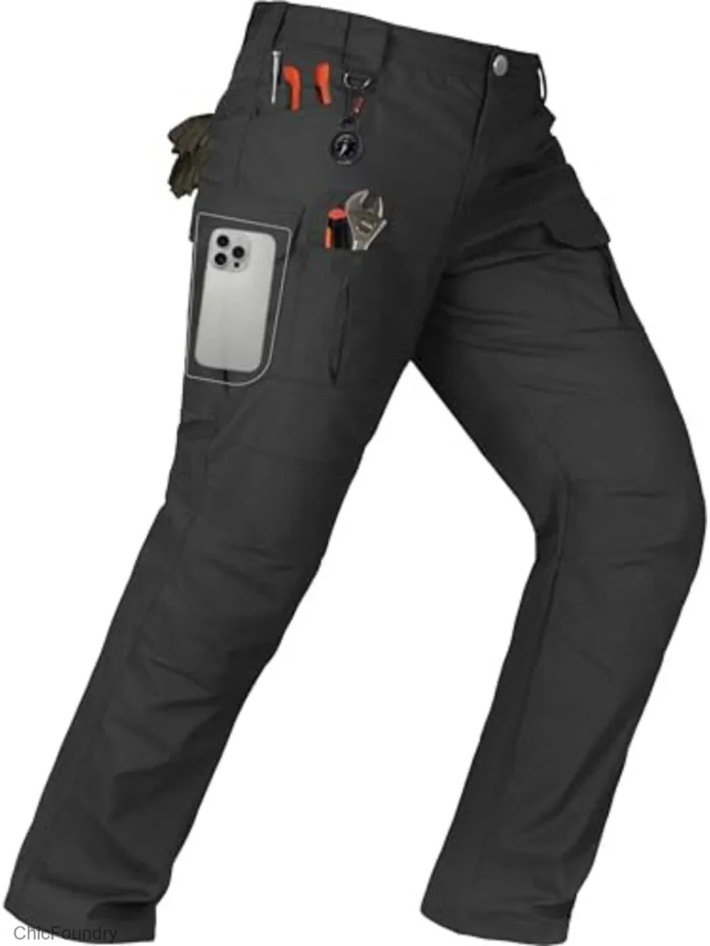 Men's Tactical Cargo Pants Water Resistant Stretch Ripstop Lightweight EDC Work